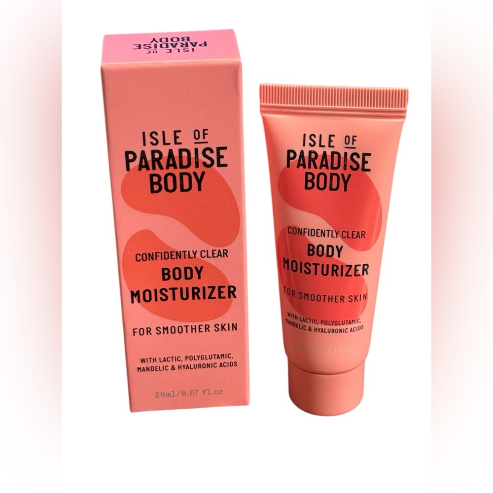 Isle of Paradise Confidently Clear Body Moisturizer New In Box Sealed 0.67oz20ml